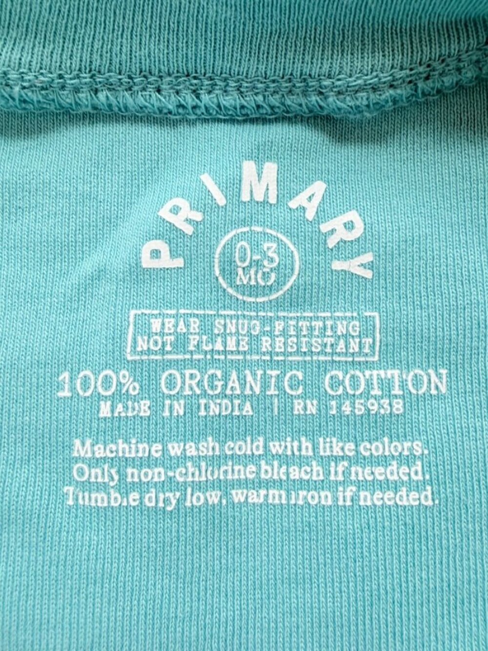 Organic Cotton Baby Sleepers 0-3M Bundle 4pc Footed Pajamas Primary Neutral - Picture 8 of 9